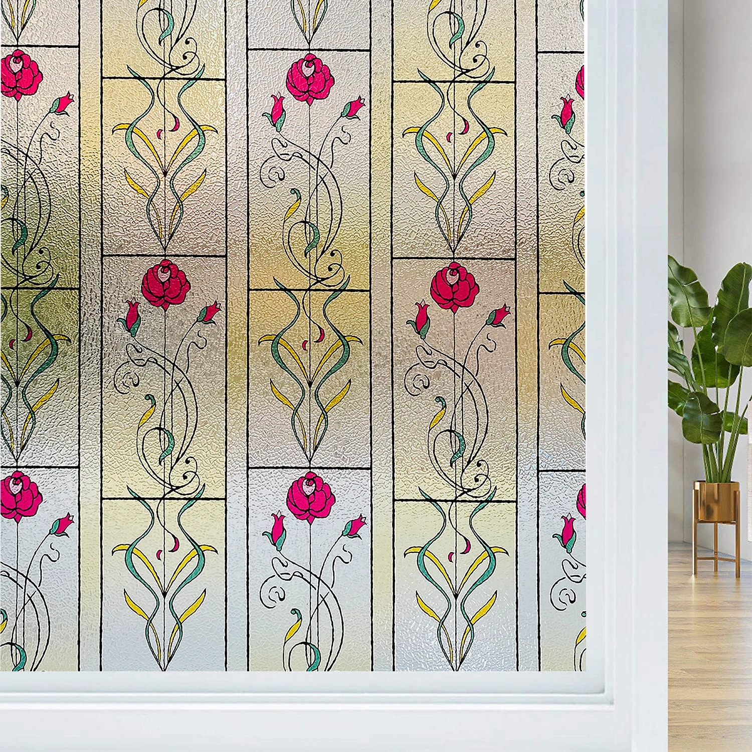 

Width 30/45/60/90 Cm Length 2M Stained Frosted Window Film Static Cling Non Adhesive Film Privacy Vinyl Glass Sticker For Home