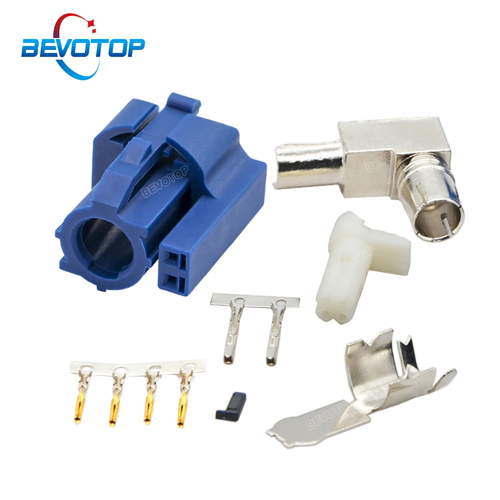 

BEVOTOP 4+2 6Pin HSD Connector Blue Code C Right Angle 90° Female Jack High Speed LVDS Connectors for Dacar 535 4 Core Cable