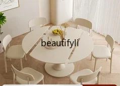 Французский Ретро высококачественный черный вращающийся обеденный стол