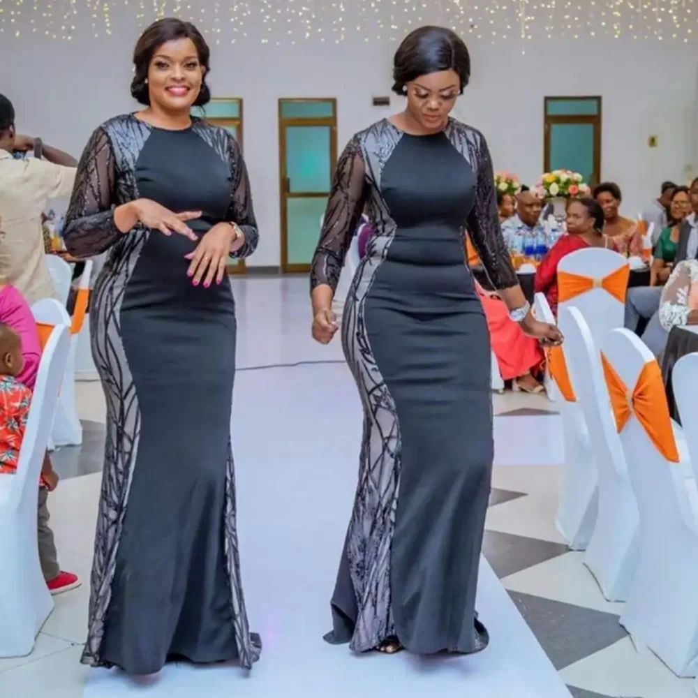 

Африканские платья для женщин, новинка 2023, свадебное платье с длинным рукавом, сексуальное облегающее платье макси, элегантное облегающее длинное платье, женская одежда