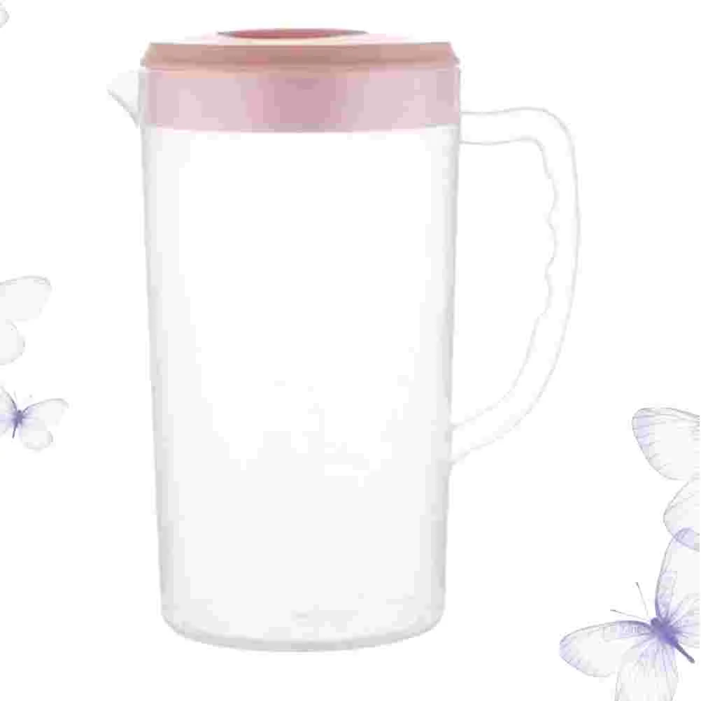 

Pitcher Water Plasticbeverage Tea Jugcold Kettle Pitchers Lid Icedcarafe Drink Lemonade Clear Container Hot Pot Fridge Ice