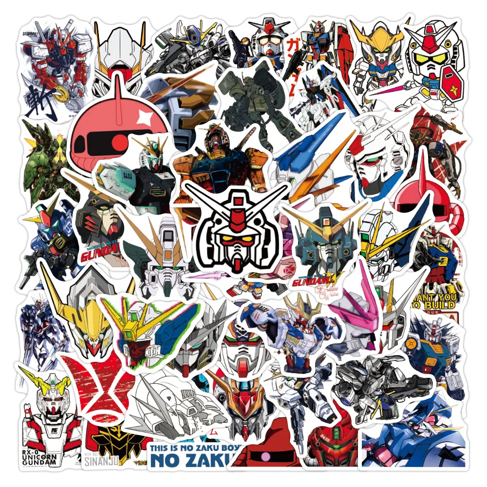 

Japanese Cartoon GUNDAM Stickers For Car Laptop Phone Case Fridge Scrapbook Decal Waterproof Graffiti Sticker Toys Kids Gifts