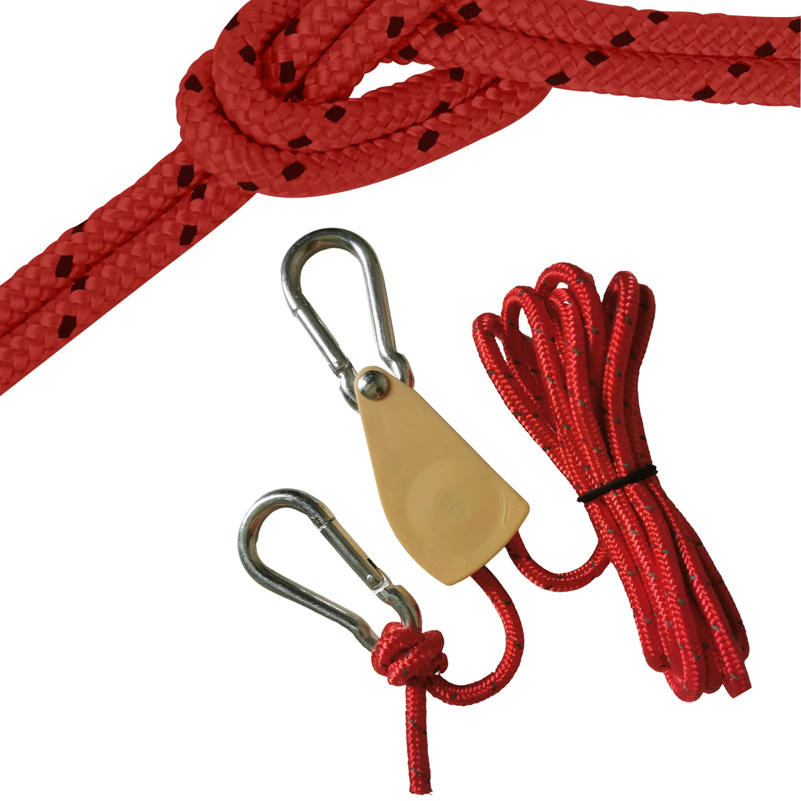 

Outdoor Tent Rope High-strength Tent Rope Outdoor Utility Rope With Roller Skating Design Sturdy Tent Firm Fixing Cords Ropes