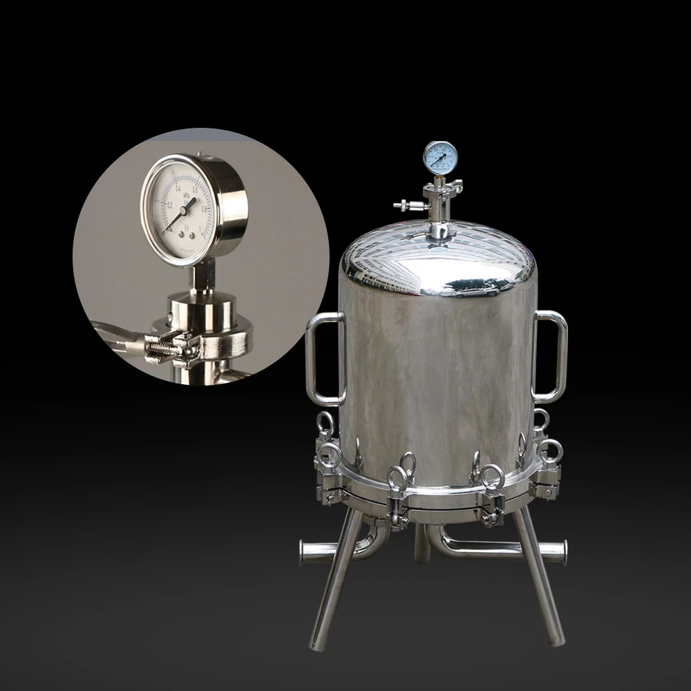 

China Manufacturer Sanitary Food Grade Stainless Steel 12/16 Inch Lenticular Industrial Filter Housing For Bio Yeast Extract