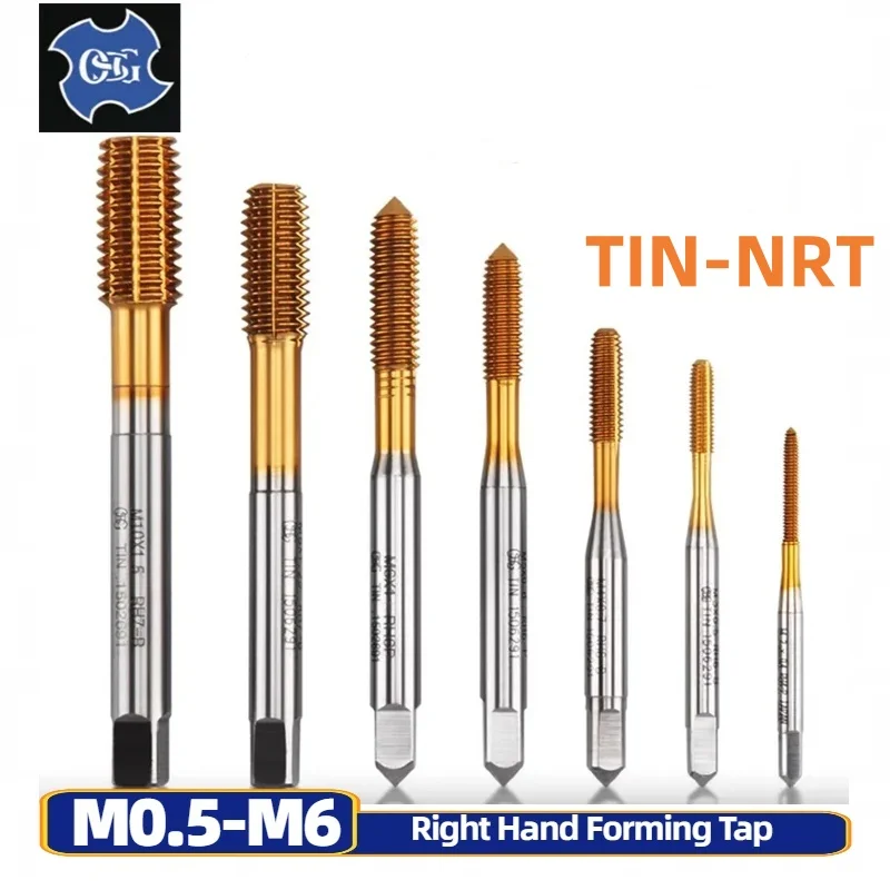 1 шт. HSSE с оловянным формовочным метчиком M0.50.6M0. M0.8M0.9M1M1.1M1.2M1.4 M1.6 M1.7M1.8 M2 M2.2M2.5M2.6M3 M3.5