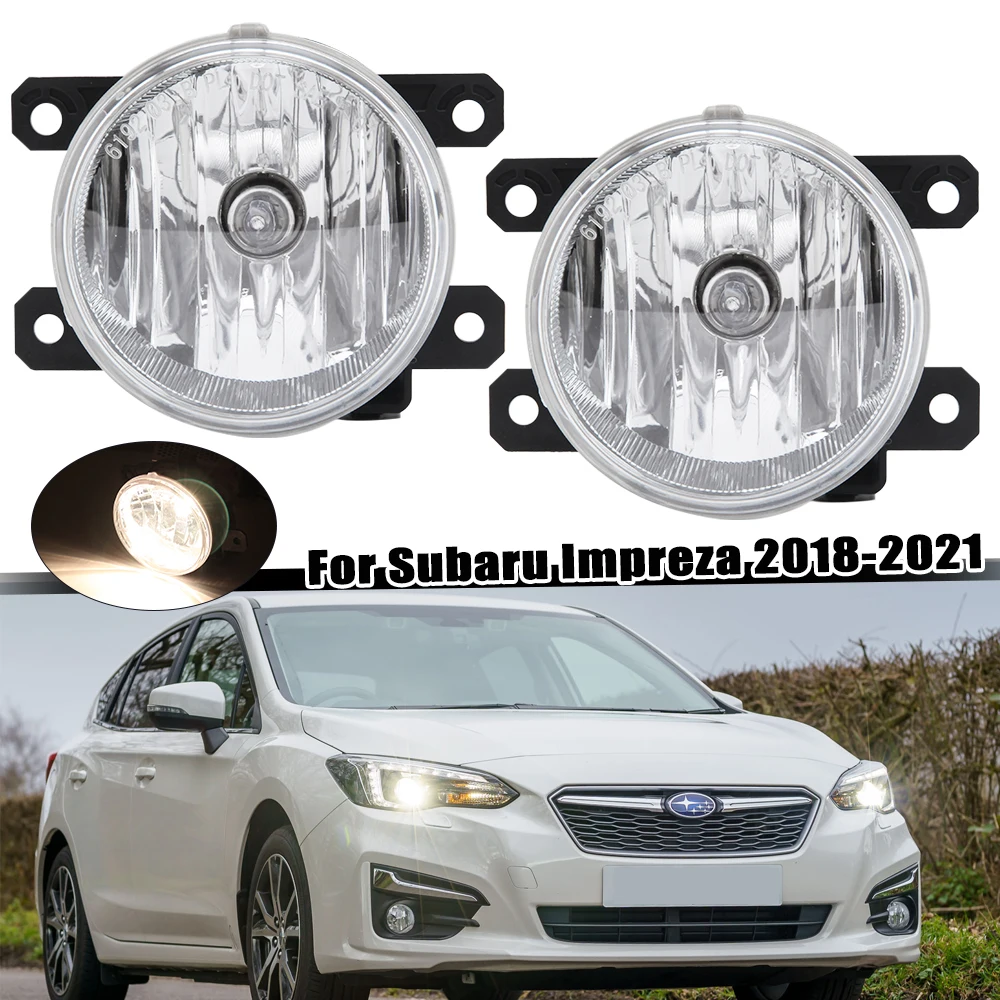 Fog Lights For Subaru Crosstrek Impreza 2018 2019 2020 2021 Halogen Foglights Fog Lamp Car Accessories