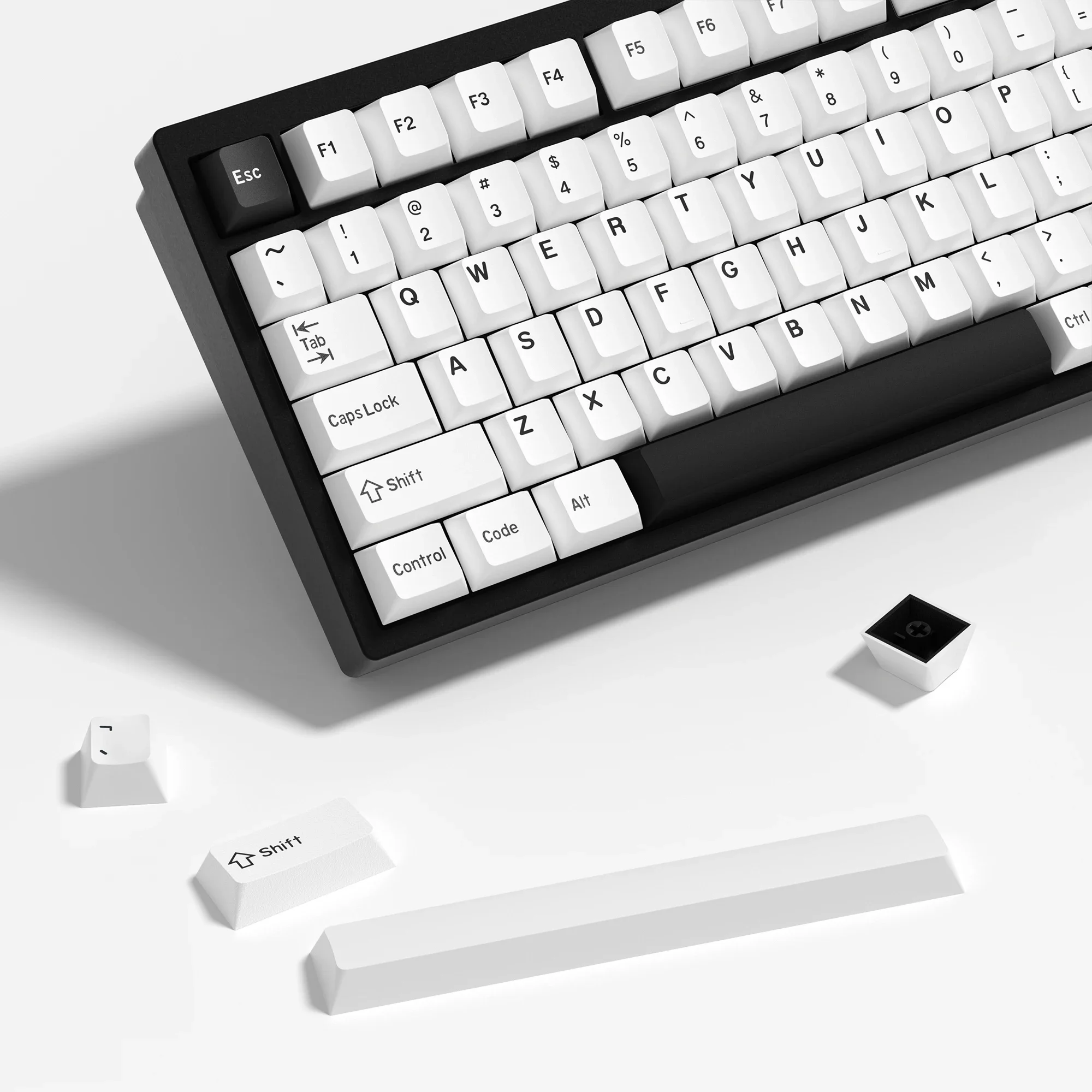 KBDiy 174 клавиш/комплект Вишневый профиль PBT белый лук колпачки ключей ретро для