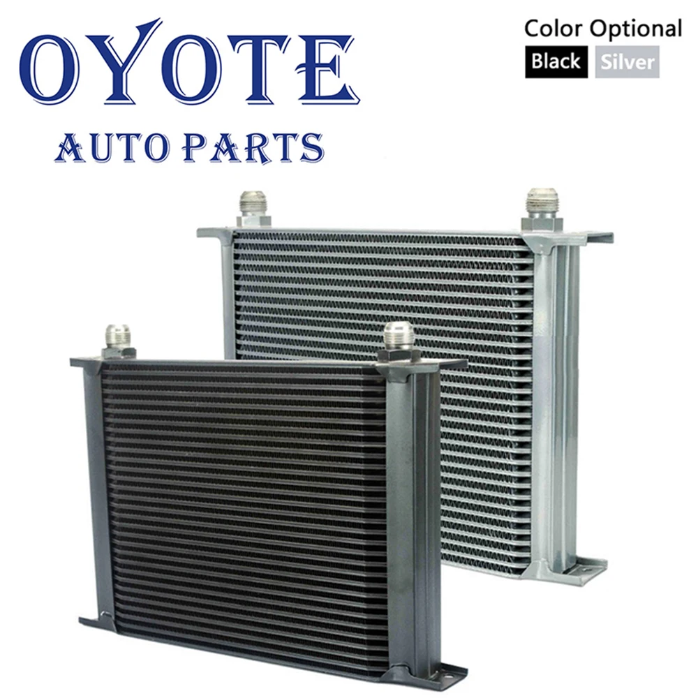 

OYOTE New 30 Rows Oil Cooler AN10 Engine Transmission Oil Cooler Kit