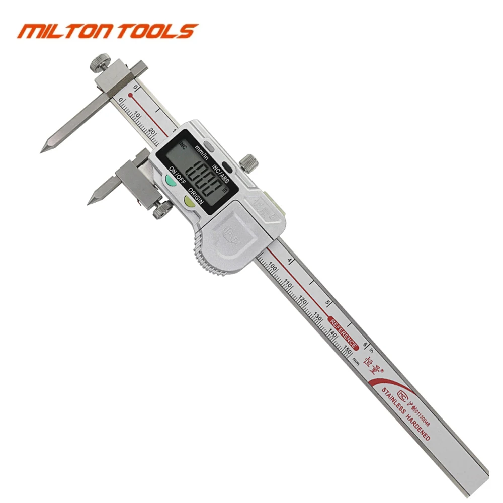 

5-150MM 200MM 300MMCenterline Digital Calipers With Conical Points electronic digital center distance caliper