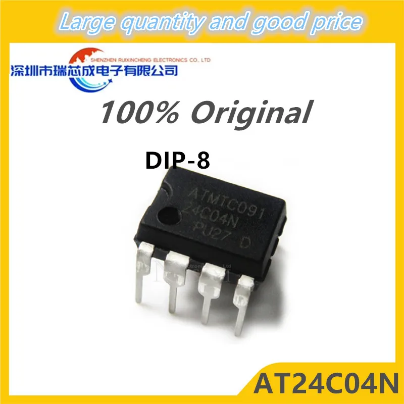 

10pcs AT24C04N 24C04 DIP-8 Storage; EEPROM memory