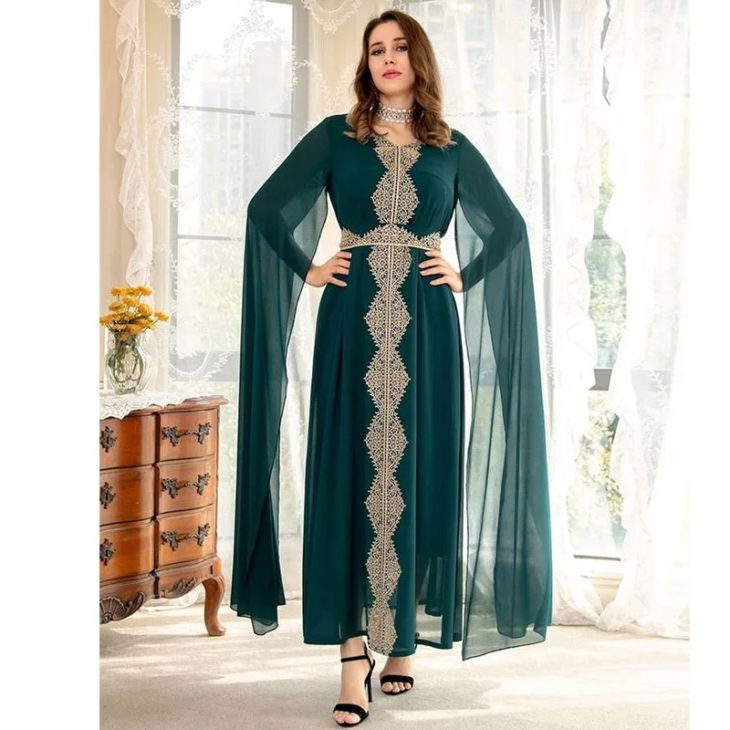 

Ramadan Eid Mubarak Abaya Dubai Turkey Islam Muslim Long Evening Dress Abayas For Women Robe De Soiree Musulmane Femme Caftan