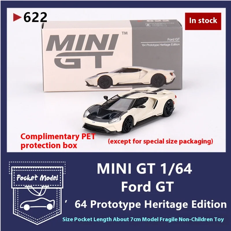 Mini Gt 1:64 Ford GT64 Прототип Heritage Edition Mgt00622-Ch Литая под давлением автомобильная