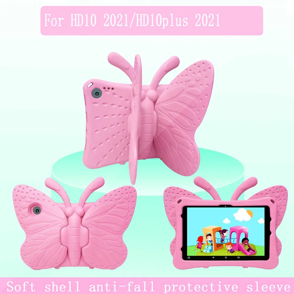 

Чехол для Amazon Kindle Fire HD 10 2021 / 11th Generation 10,1 "EVA butterfly Kids, чехол для Kindle Fire HD10 PLUS 2021 T76N2B T76N2P