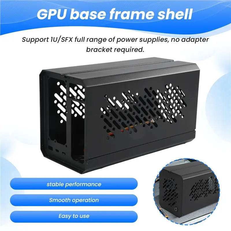 Фото Корпус-шасси A13E для внешней видеокарты TH3P4G3 Ocup4v2 Oculink Thunderbolt3/4 USB4 PCIE 4.0 SFX FLEX (док-станция для GPU) №3