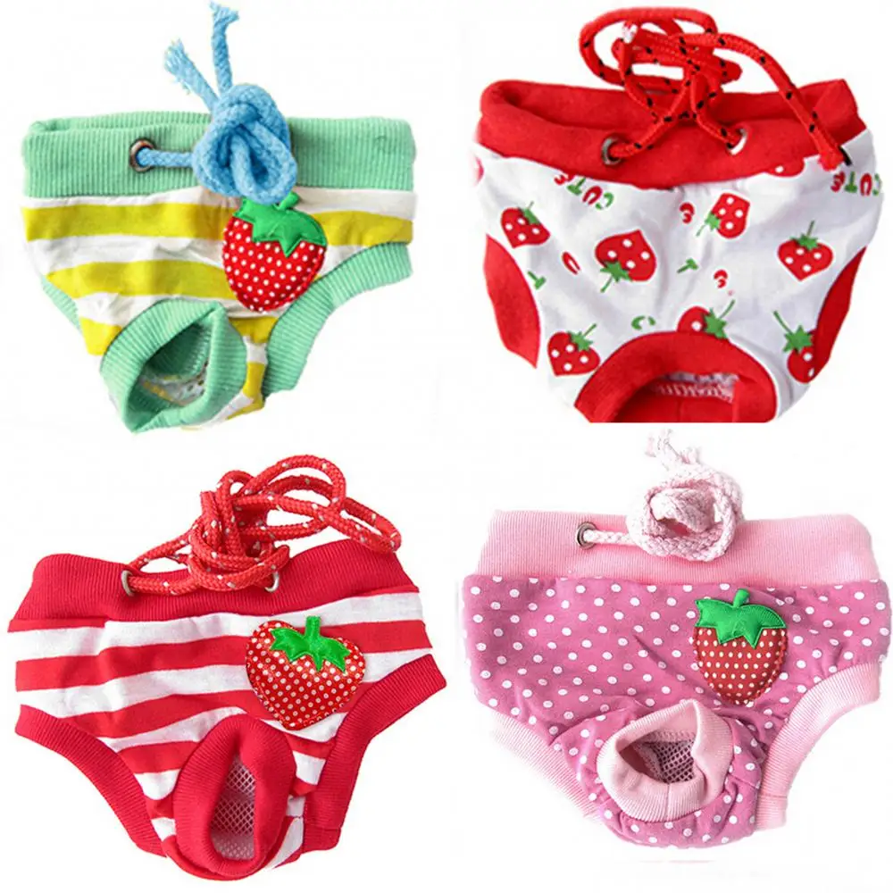 

Reusable Female Dogs Diaper Pants Sanitary Female Dog Diapers Small Medium Dogs Reusable Sanitary Underwear Physiological Pants