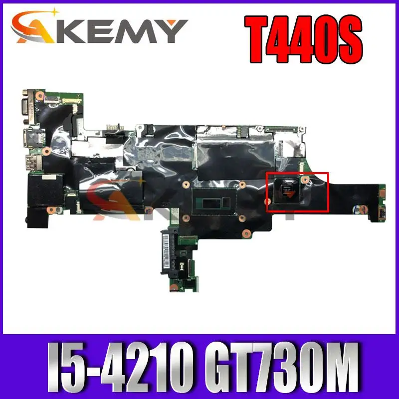 

Mainboard 00HW100 VILT0 NM-A051 for lenovo thinkpad T440S i5-4210U GeForce GT 730M Laptop motherboard