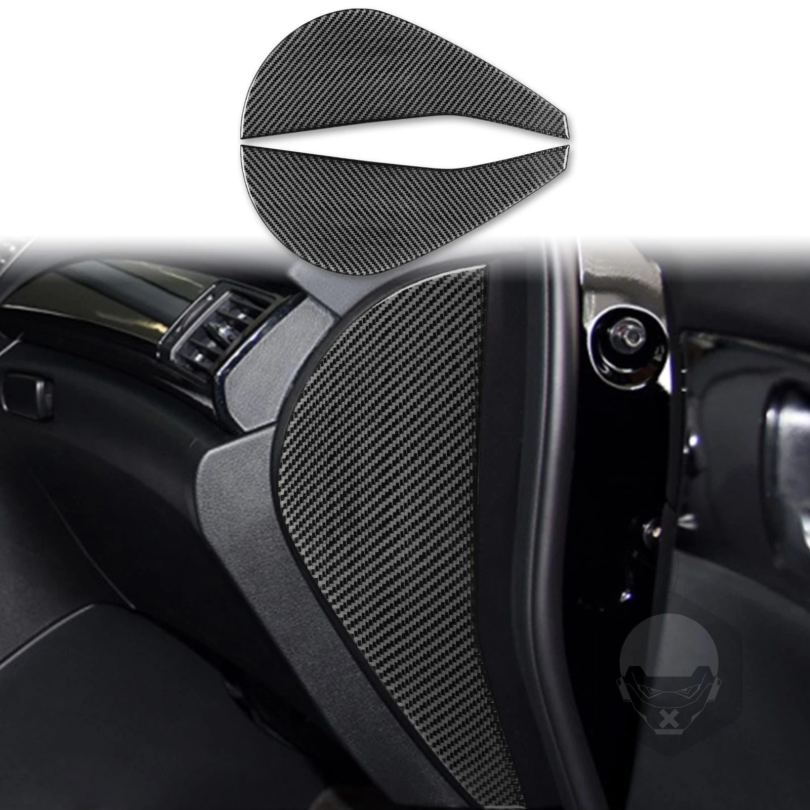 

Front Slot Decoration Cover Trim Sticker Decal for Honda Accord 2014 2015 2016 2017 Car Interior Accessories Carbon Fiber