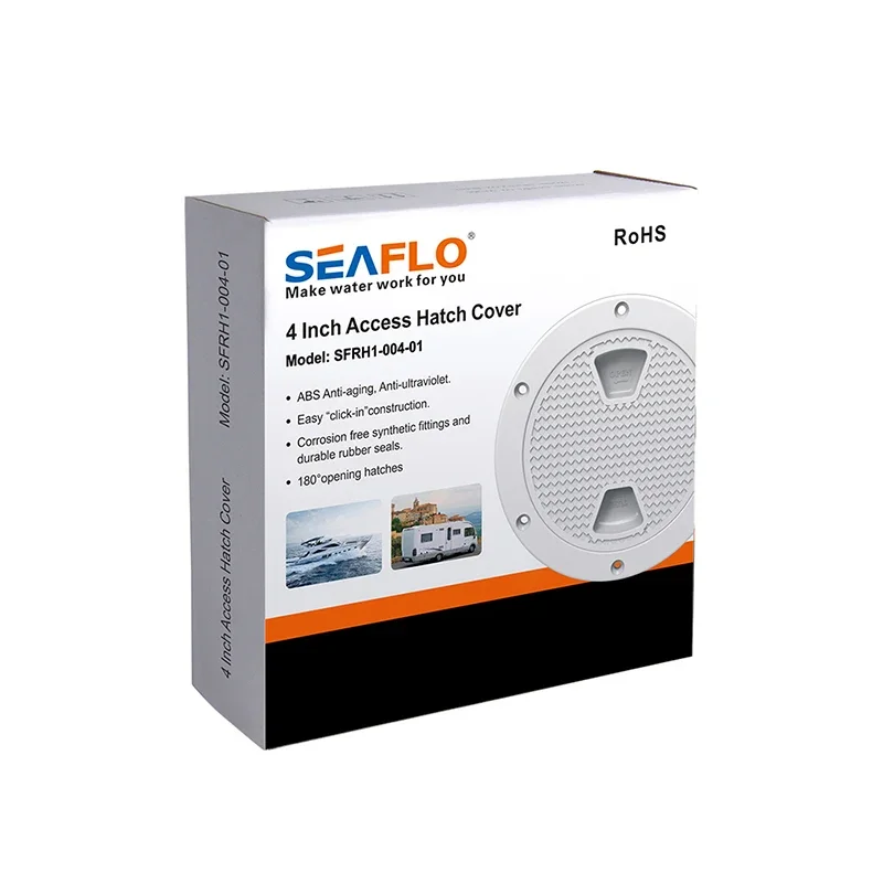 Белый круглый люк для морской лодки лодок 4-дюймовая палубная пластина каяка с