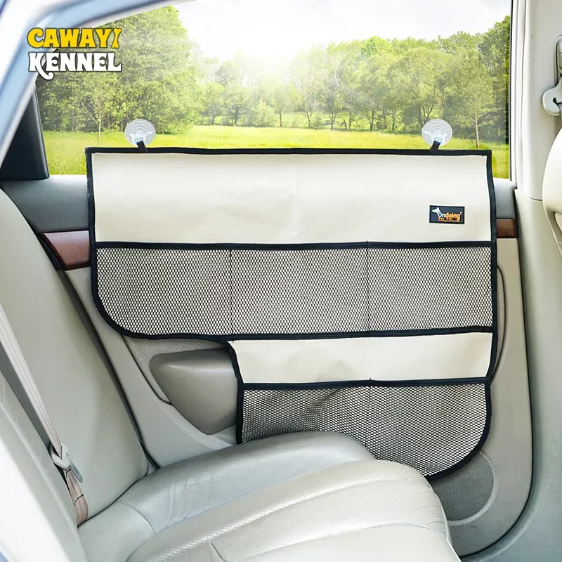 

2023NEW CAWAYI KENNEL Oxford Dog Cat Car Door Windows Protector Mat Car Door Covers Dog Cat Scratch Guard Mat pet Supplies D140