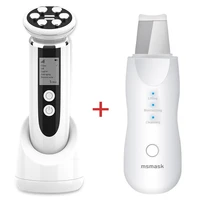rf ems led light facial massager skin tightening mesotherapyultrasonic skin scrubber face cleaning peeling machine pore cleaner