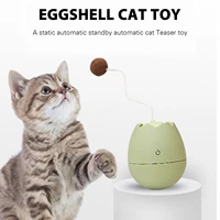automatic electric tumbler eggshell toy creative cat interactive training toys battery powered teasing cat stick great gift %ea%b3%a0%ec%96%91%ec%9d%b4