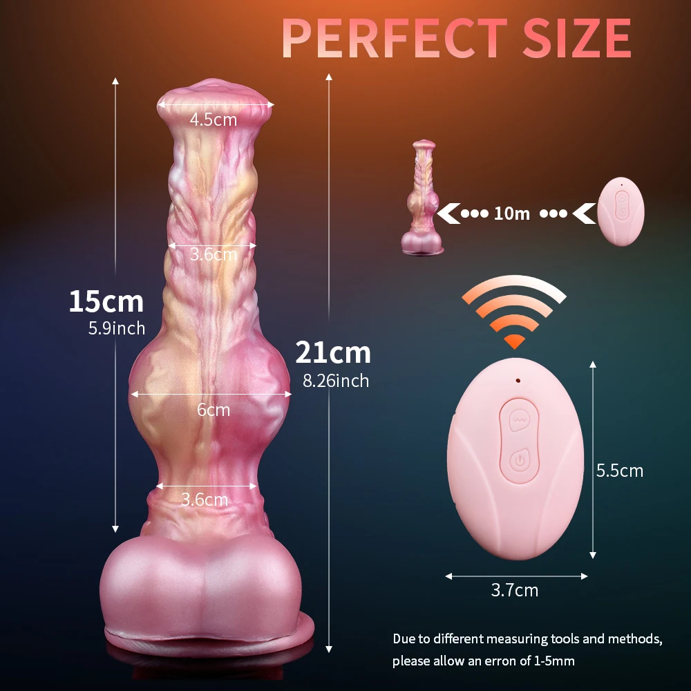 Фаллоимитатор YOCY Фэнтези фаллоимитатор вибрирующий 10 режимов Анальная пробка