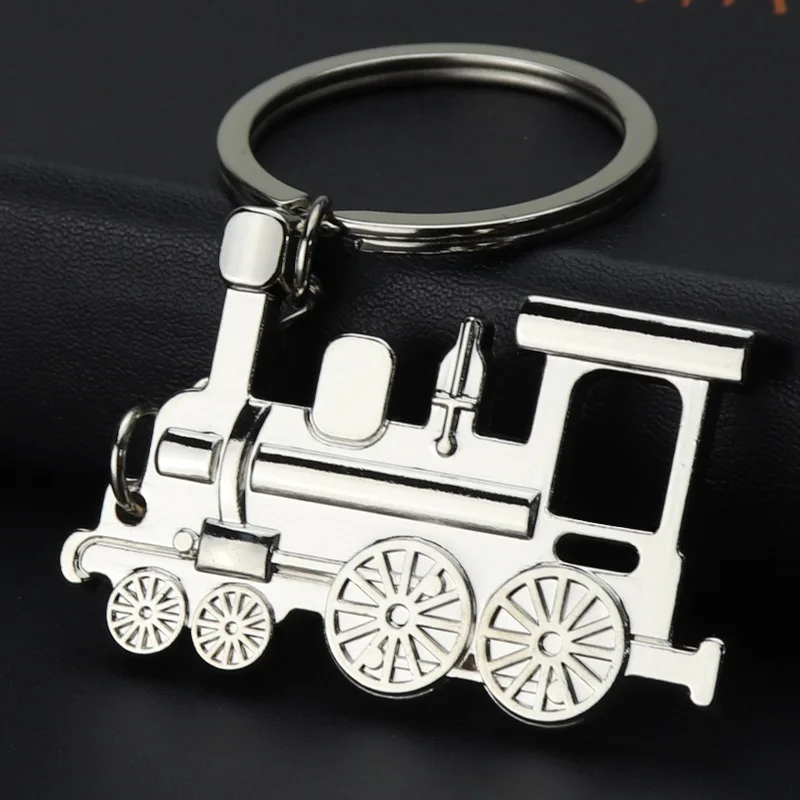 

Fashion Jewelry Alloy Pendant Keychain Locomotive Railway Personalized Classic Gift