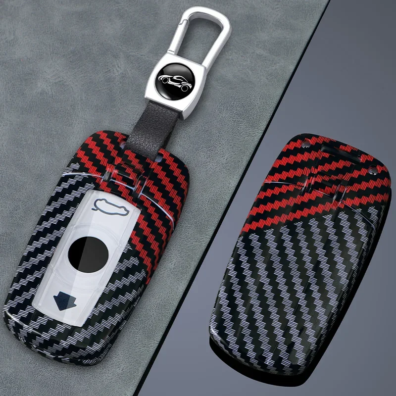 Carbon Fiber Car Key Case Cover For BMW E60 E61 E70 E81 E87 E90 E91 E92 X1 X5 X3 1 3 5 6 Series Z4 Protection Accessories