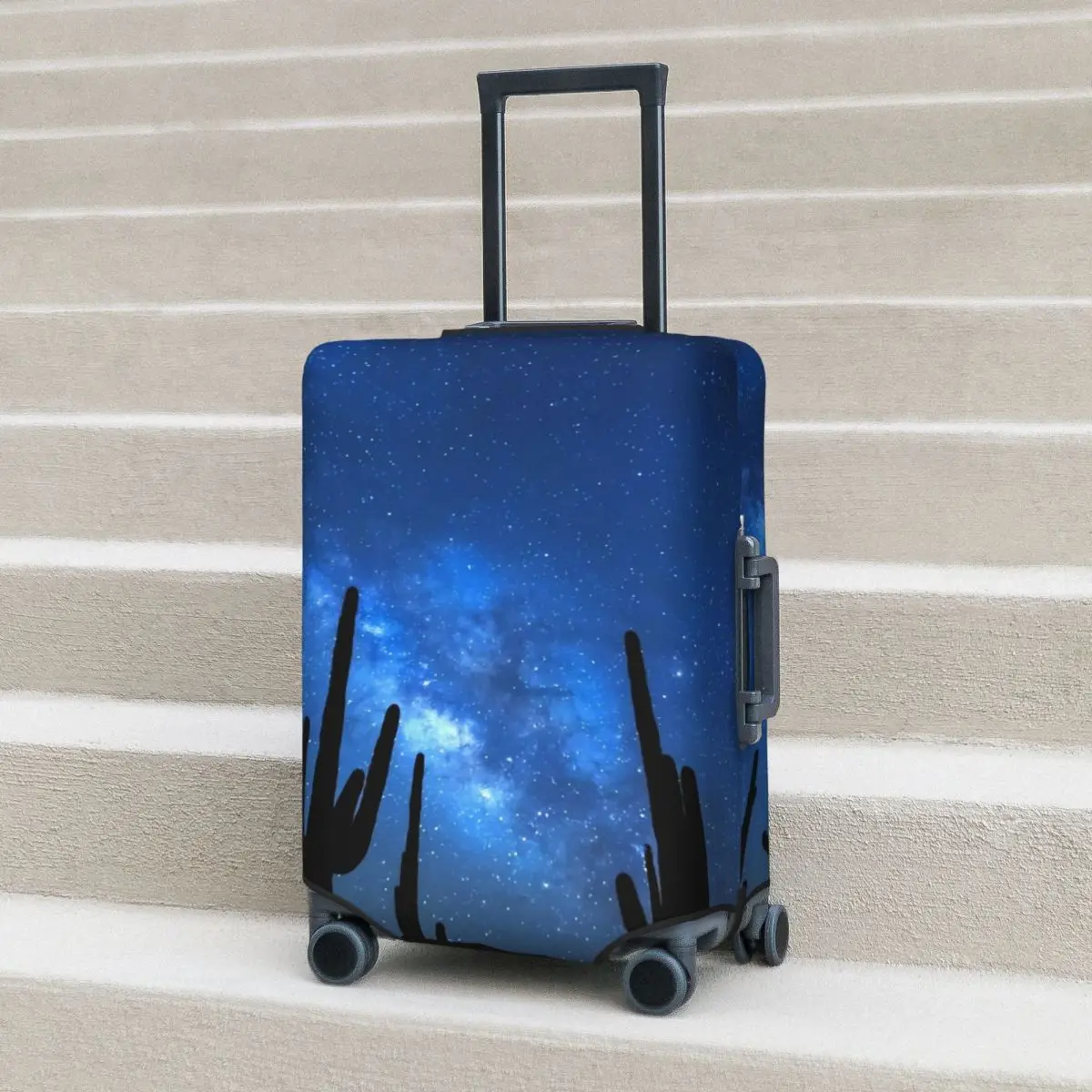 

The Desert At Night Suitcase Cover Holiday Milky Way Elastic Luggage Supplies Travel Protector