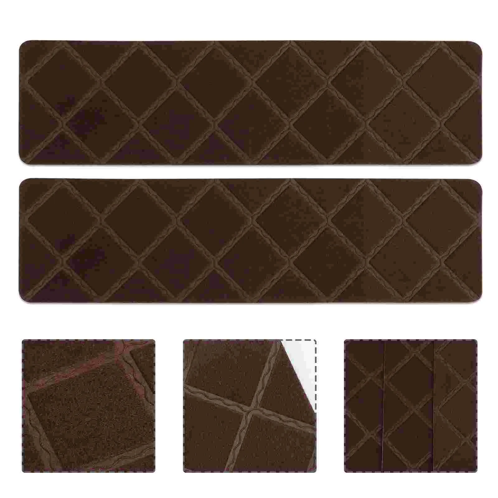 

4 Pcs Outdoor Stair Mat Child Outdoor+rugs Treads Polyester Runners Wooden Steps
