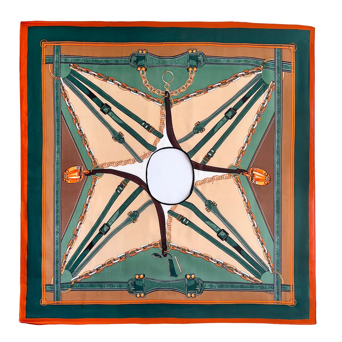 2023 Шелковый Шарф Женский Модельер Пуловер С Принтом Головы Большая Шаль Хиджаб