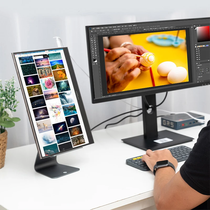 

Тонкий дизайнерский Портативный сенсорный экран monit 15,6 дюйма, дисплей monit oled со встроенной батареей и ручкой