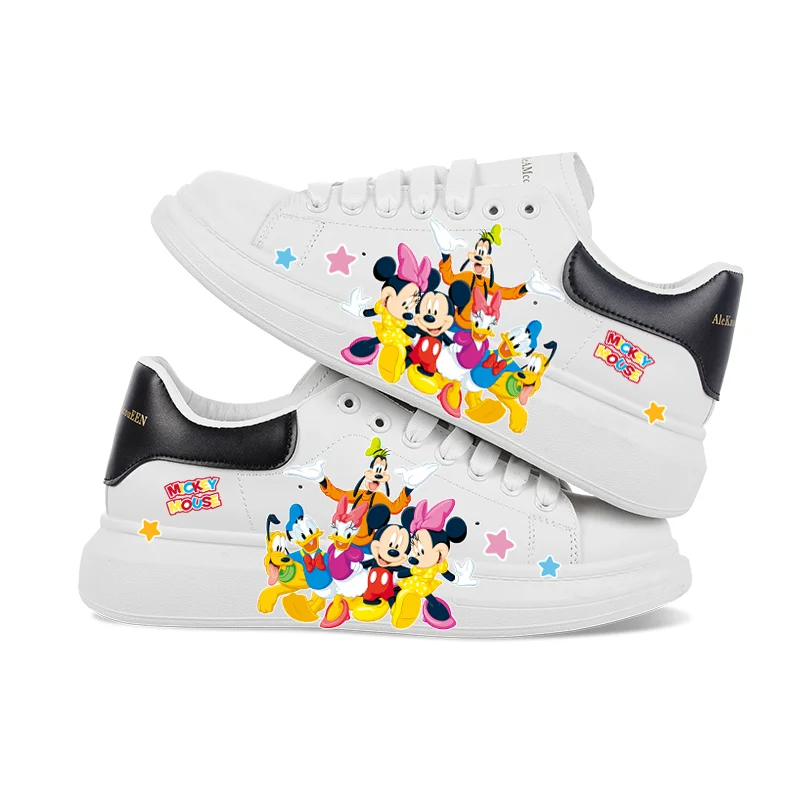 Кроссовки с мультяшным Микки Маусом легкая дышащая модная повседневная обувь на