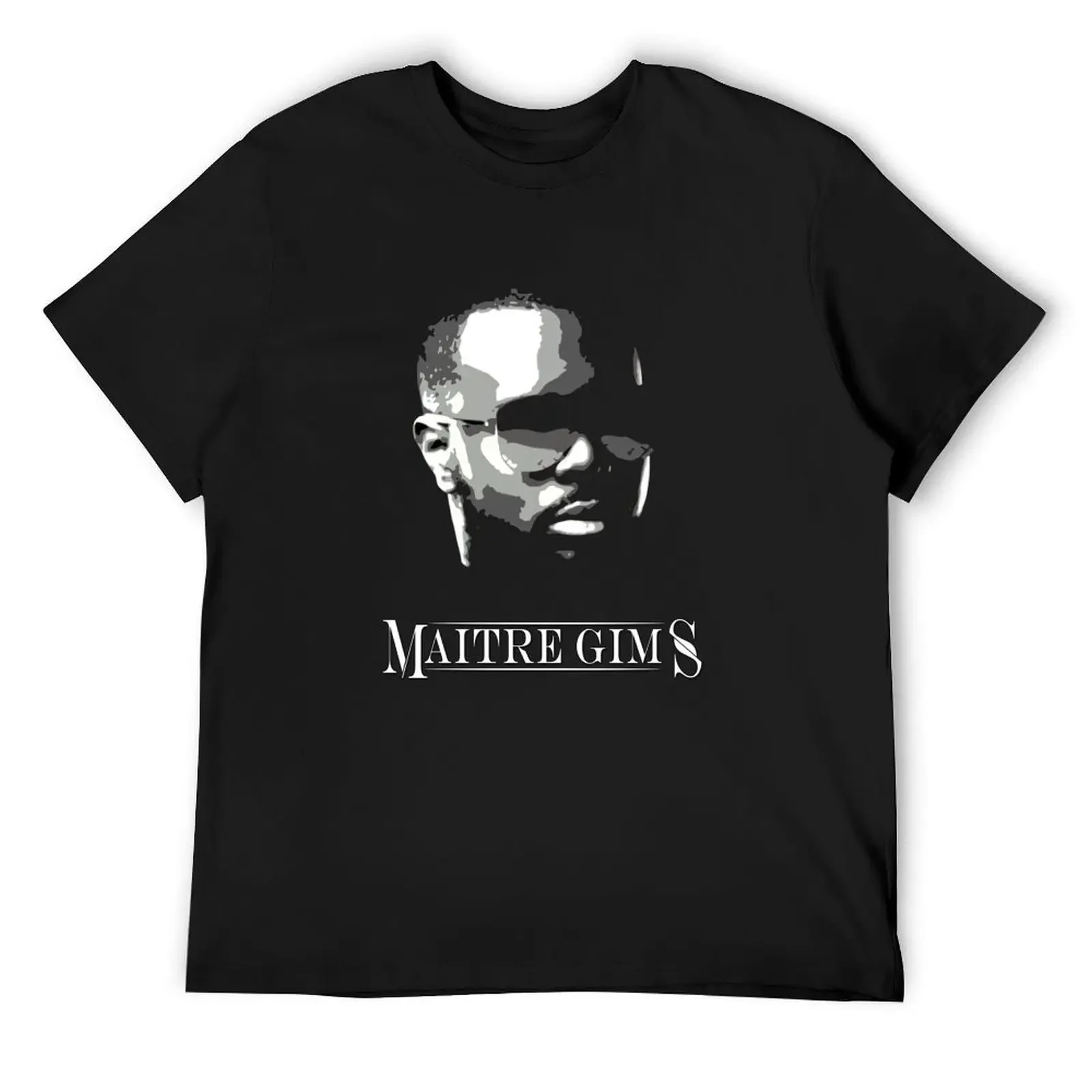 Футболка BLACK MAITRE GIMS футболки с рисунком черные рубашки мужская футболка