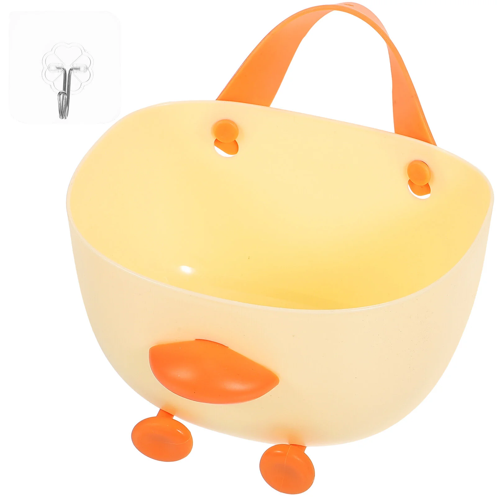 

Fruit Basket Wall Baskets Kitchen No Punching Vegetable Pp Hanging Bathroom Storage