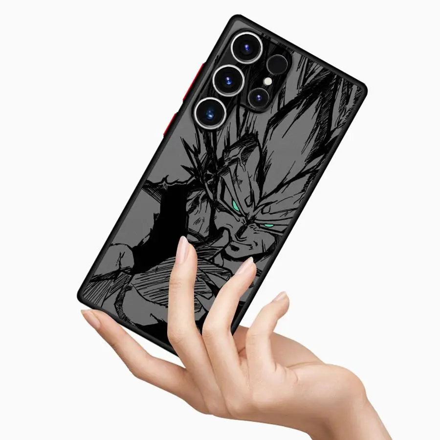 Фото Чехол для Samsung Galaxy S20 FE S23 S21 5G S10+ S9 Plus S22 Plus S25 Ultra S21 S24 Ultra TPU Cover Dragon Ball Goku Vegeta №4