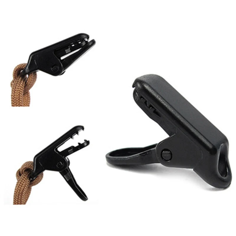 

10 PCS Awning Tent Clamp Tarp Clip Set Canopy Clip Buckle Outdoor Wind Rope Clamps Awning Mountaineering Camping Accessories