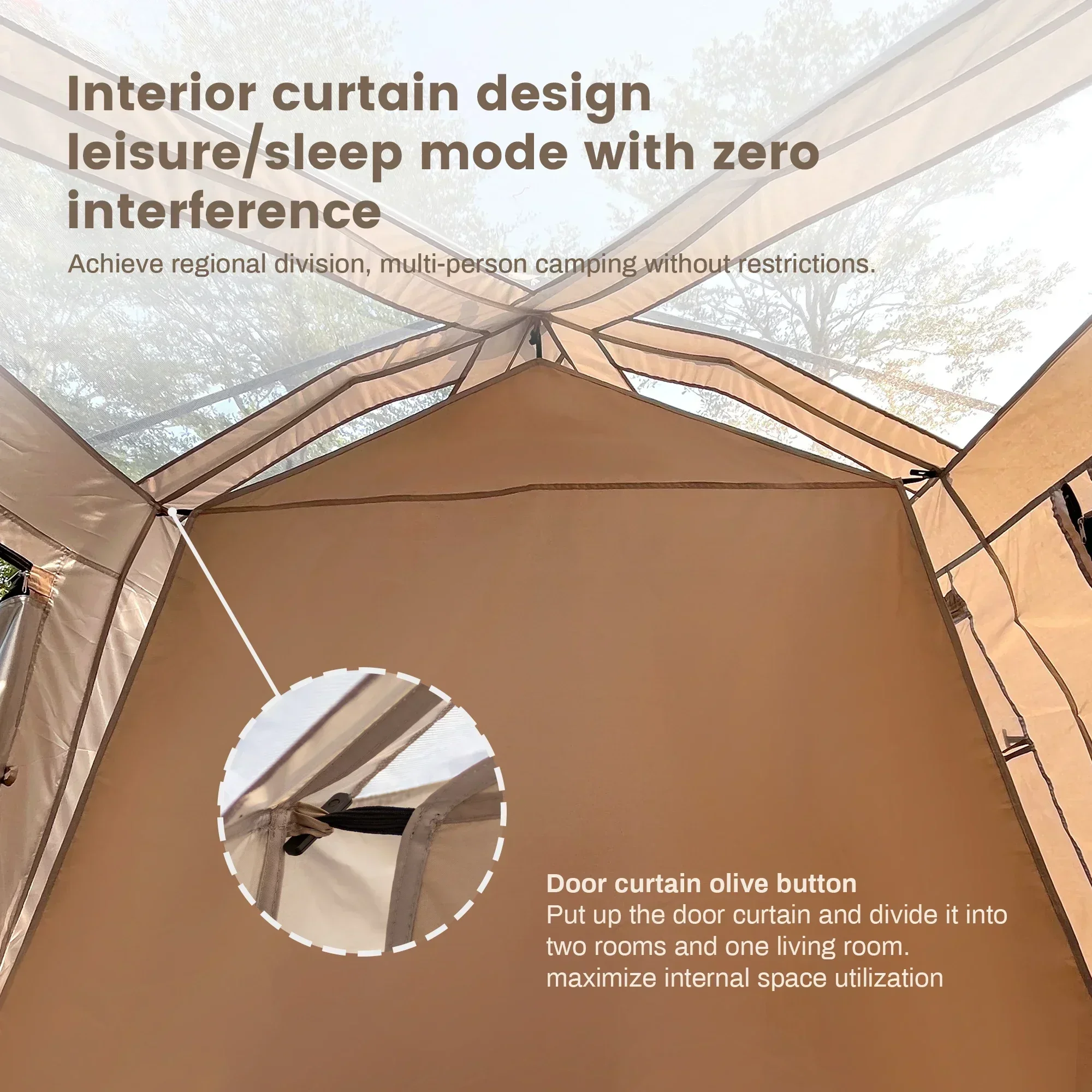 Автоматическая водонепроницаемая семейная палатка-брезент Sonuto 6 человек