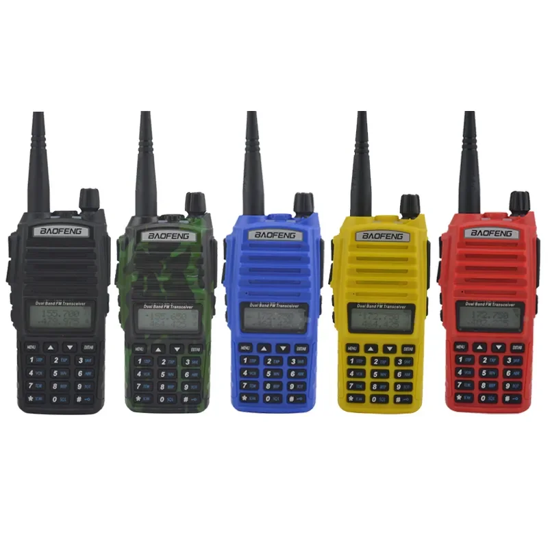 

baofeng uv-82 dual band Walkie talkie VHF/UHF 136-174MHz & 400-520MHz two way radio baofeng uv82 dual PTT switch with heads
