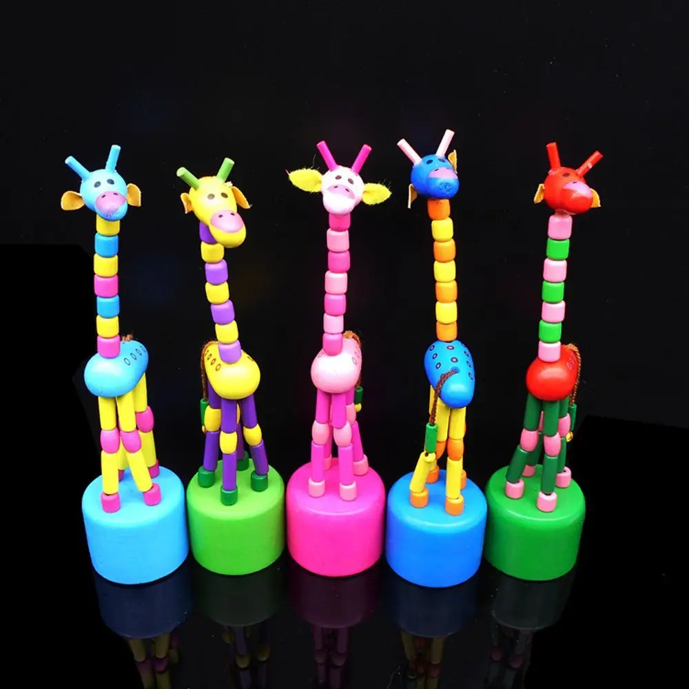 

Push Baby Puppet Toy Decoration Animal Cute Standing Garden Toys Swing Puzzles Party Giraffe Rocking Dancing Giraffe Toy