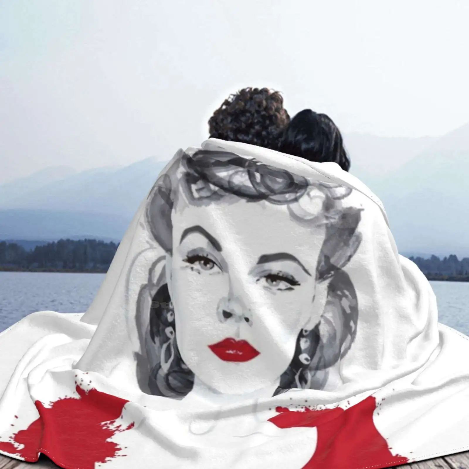 Или Скарлетт Супер теплые мягкие одеяла на диван/кровать/путешествие Scarlett Ohara Gone