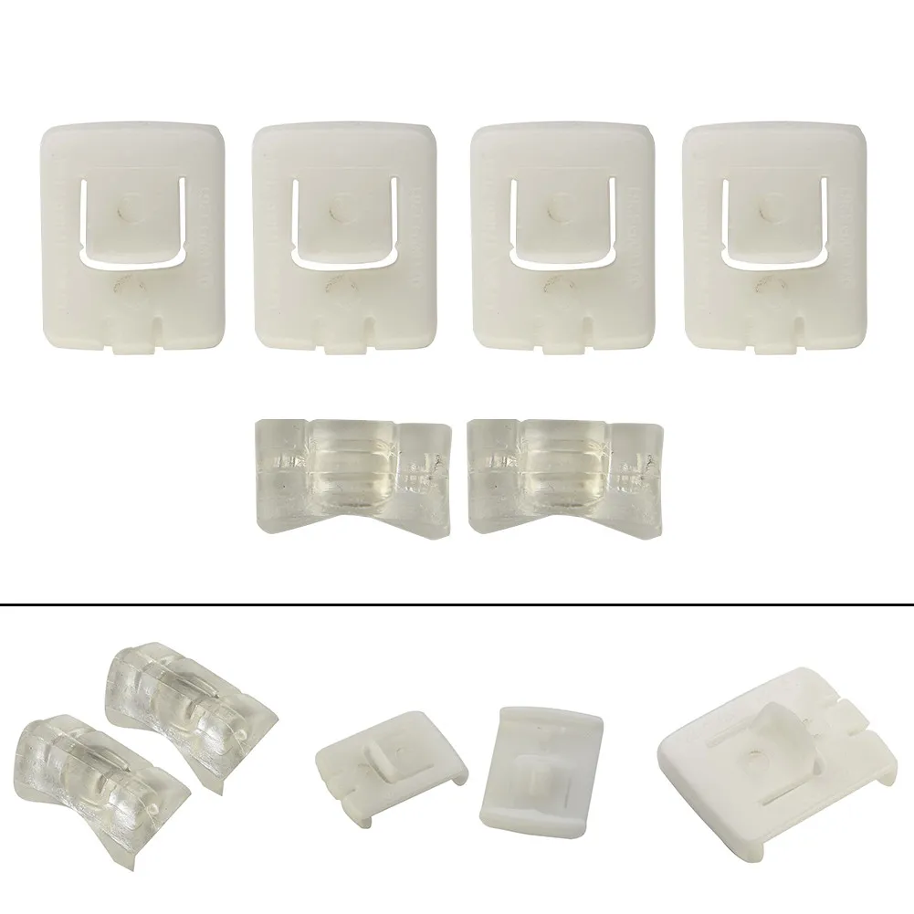 

6Pcs Seat Rail Runner Clip Slider Guide Piece 435881203A 171881213B 191881213 For Volkswage Seat Car Nylon Fastener Clip
