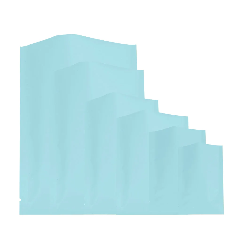 100 шт. голубой термосвариваемый майларовый мешочек из алюминиевой фольги с