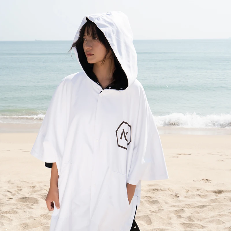 Nu-June Diving Towel Clothing Men's and Women's Quick-Drng Surfing Poncho Absorbent Beach Fleece-lined Warm Swimming ...
