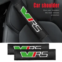 12pcs car safety belts shoulder cover seat belt protector pad for skoda vrs rapid kamiq kodiaq scala octavia 2 auto accessories