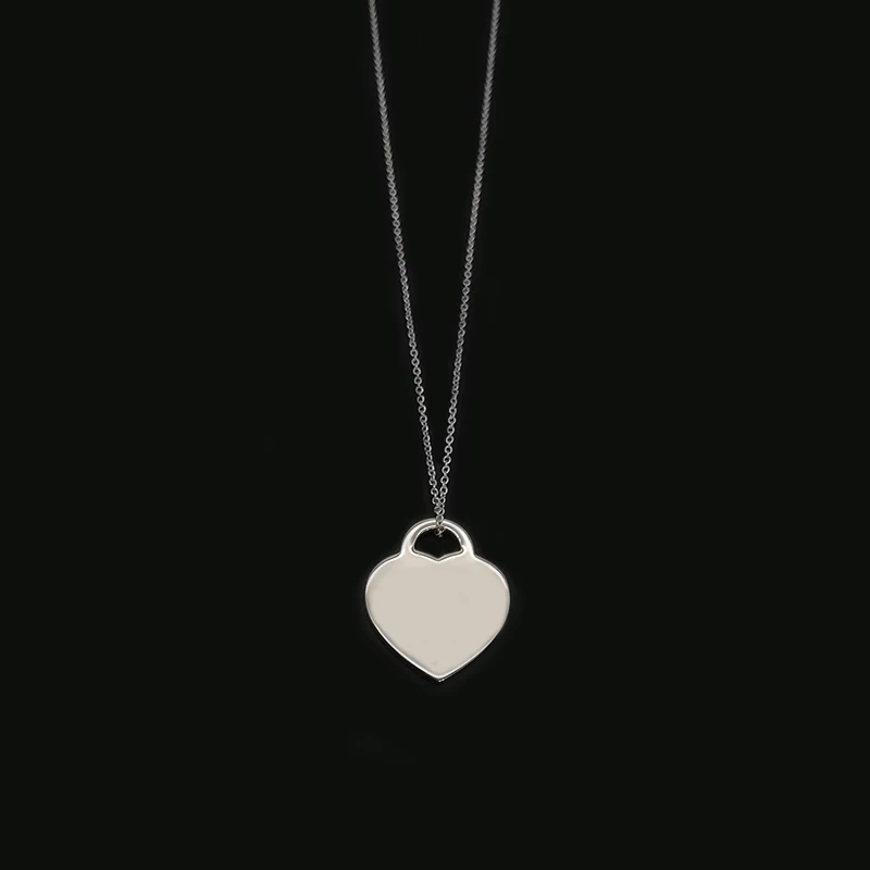 

Love simple necklace 925 sterling silver new luxury jewelry vintage for woman holiday gift party fashion classic high-end