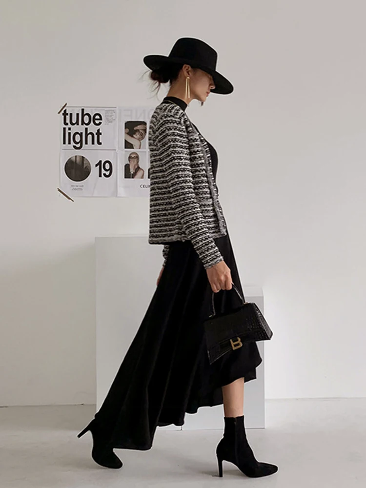 2024 свободные шифоновые трапециевидные женские юбки элегантная летняя новая