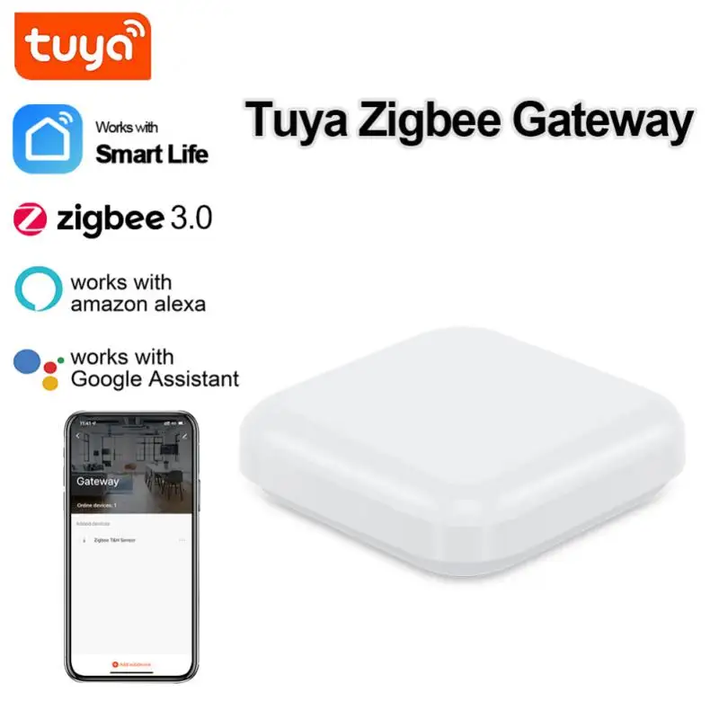 

Шлюз для умного дома CoRui Tuya Zigbee, мостовой концентратор Zigbee 3,0, дистанционное управление через приложение Smart Life с поддержкой Alexa и Google Home Assistant