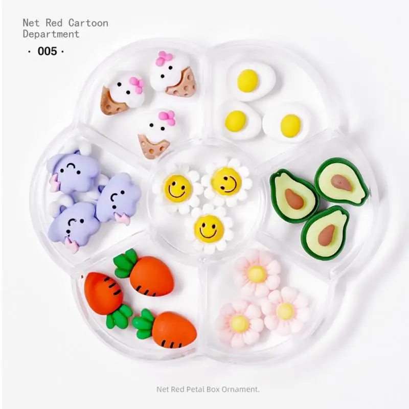 Аксессуары для ногтей юбка Аврора медведь бант на кончик пальца черно-белый бант глазурь Персиковое сердце японский смешанный Футляр инструменты для маникюра