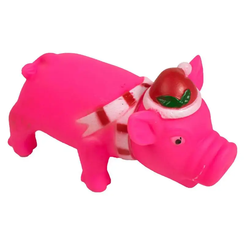 

Squeaky Pig Dog Toy Durable Rubber Pig Squeaker Dog Puppy Chew Toys Latex Interactive Cute Toy For Small Medium Large Dogs